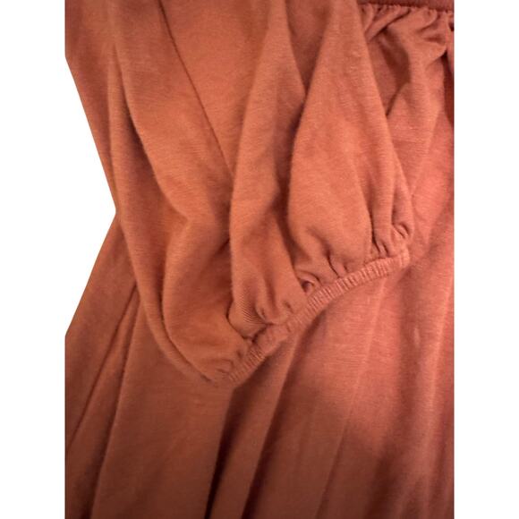 NWT Fantastic Fawn maxi in copper cut out waist & open back. Elastic waist - Picture 13 of 15